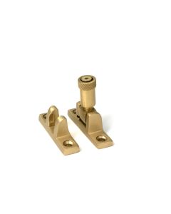 Satin Brass Brompton Brighton Fastener - Narrow (Square) | 52353