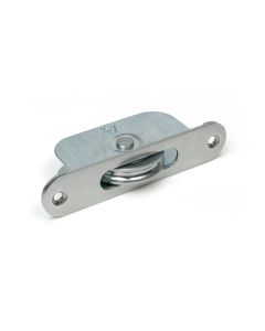 Satin Chrome Radiused Sash Pulley 75kg | 52390