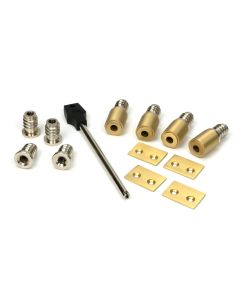 Satin Brass Secure Stops (Pack of 4)  |  52403