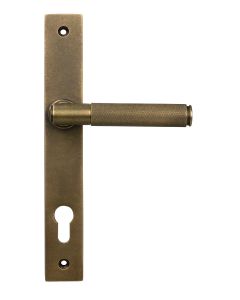 Burnished Brass Brompton Slimline Lever Espag. Lock Set  |  52415