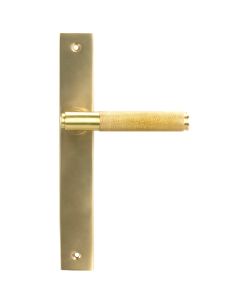 Satin Brass Brompton Slimline Lever Espag. Latch Set  |  52419