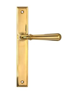 Polished Brass Newbury Slimline Lever Espag. Latch Set | 52420