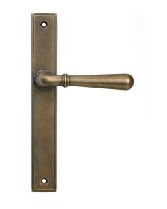 Burnished Brass Newbury Slimline Lever Espag. Latch Set | 52421