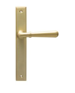 Satin Brass Newbury Slimline Lever Espag. Latch Set | 52422