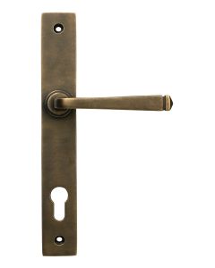 Burnished Brass Avon Slimline Lever Espag. Lock Set  |  52428