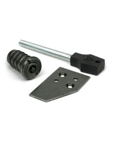 Pewter Key-Flush Sash Stop  |  52473