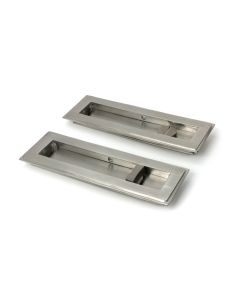 Satin Marine SS (316) 175mm Art Deco Rectangular Pull - Privacy Set  |  52498