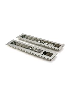 Polished Marine SS (316) 250mm Art Deco Rectangular Pull -Privacy Set  |  52499