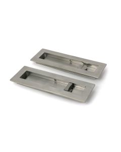 Satin Marine SS (316) 175mm Plain Rectangular Pull - Privacy Set  |  52502