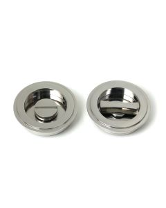 Polished Marine SS (316) 60mm Art Deco Round Pull - Privacy Set  |  52513