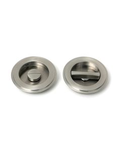 Satin Marine SS (316) 75mm Art Deco Round Pull - Privacy Set  |  52516