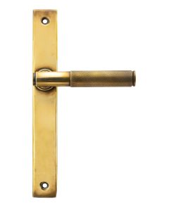 Aged Brass Brompton Slimline Lever Espag. Latch Set  |  52536