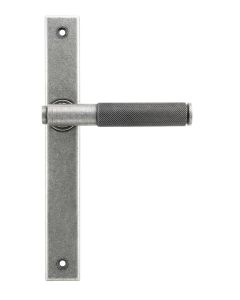 Pewter Brompton Slimline Lever Espag. Latch Set  |  52541