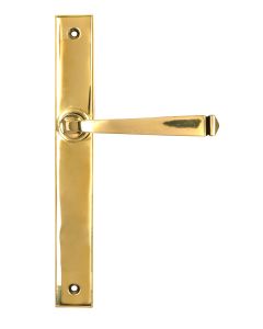 Polished Brass Avon Slimline Lever Espag. Latch Set  |  52543