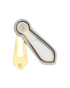 Porcelain Covered Escutcheon Gold Line