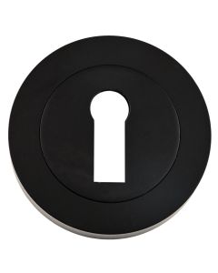 Matt Black Round Standard Key Escutcheon | 62261