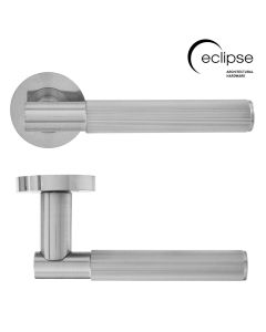 Eclipse Insignia Satin Nickel Linear Reeded Lever Handle | 63242