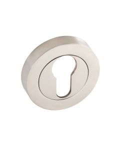 Satin Nickel Standard Euro Round Escutcheon | 63650
