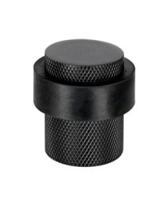 Black 30mm Knurled Floor Door Stop | 63761
