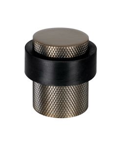 Antique Bronze 30mm Knurled Floor Door Stop | 63765