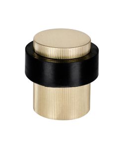 Satin Brass 30mm Linear Floor Door Stop | 63774