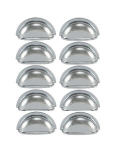 Pack 10 x Polished Chrome 76mm Traditional Cup Pull