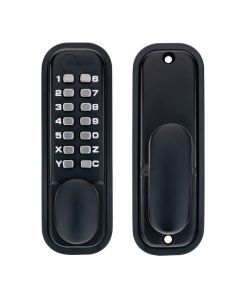 ED20 Matt Black Easy Code Change Push Button Digital Lock |70256