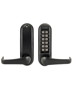 Eclipse ED50 Matt Black Heavy Duty Passage Free Push Button Digital Lock |  70264