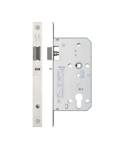 Ultimate Satin Stainless Steel 55mm DIN NightLatch - Square | IXL7255NLSSS