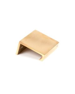 Aged Brass 50mm Plain Edge Pull | 50687