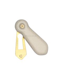 Porcelain Covered Escutcheon Cream Crackle