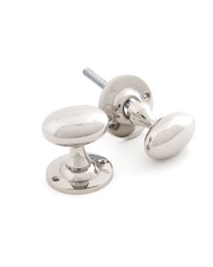 From the Anvil Set Polished Nickel Oval Mortice / Rim Knob | 83629