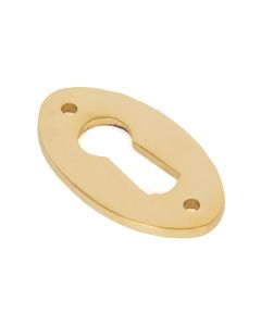 From the Anvil Polished Brass Oval Standard Escutcheon | 83812