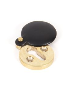 From the Anvil Ebony & Brass Round Escutcheon & Cover | 83833