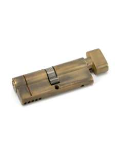 From the Anvil 80mm Aged Brass Euro Cylinder & Thumbturn 40/40 | 45851