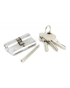 From the Anvil 80mm Satin Chrome Euro Double Cylinder 40/40 | 90215