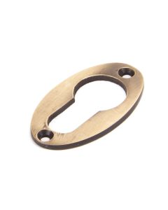 From the Anvil Polished Bronze Oval Euro Escutcheon | 91928