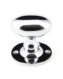 From the Anvil Set Polished Chrome Oval Mortice / Rim Knob | 91975