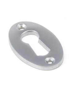 From the Anvil Satin Chrome Oval Standard Escutcheon | 91985