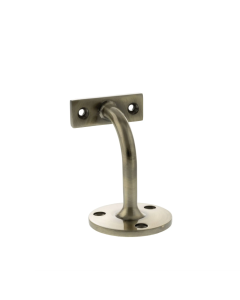 Heavy-Duty Antique Brass Handrail Bracket 80mm Projection | AHB80AB