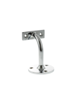 Heavy-Duty Polished Chrome Handrail Bracket 80mm Projection | AHB80PC