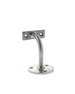 Heavy-Duty Satin Chrome Handrail Bracket 80mm Projection | AHB80SC