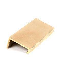 Aged Brass 100mm Plain Edge Pull | 50688