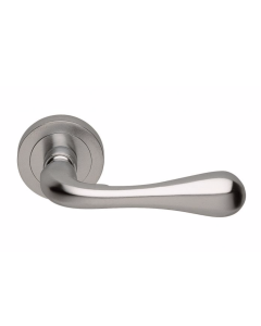 Set Manital Satin Chrome Astro Lever Furniture on rose | AQ1SC