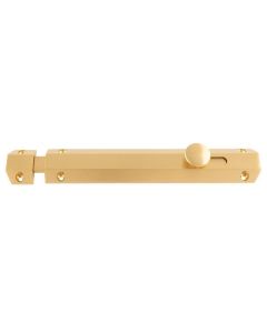 Satin Brass 202mm Surface Bolt | AQ83SB