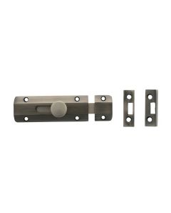 100mm x 35mm Matt Gun Metal Surface Slide Bolts | ASB4MBN