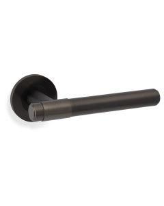 Dark Bronze PVD Kingston Plain Lever on Round Rose AW241DBZPVD