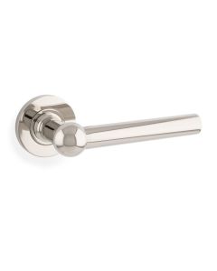 Alexander & Wilks Polished Nickel PVD Siskin on rose | AW250PNPVD
