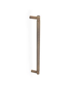 Antique Brass Spitfire Knurled Pull Handle | AW500-450-AB