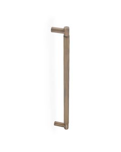 Antique Brass Spitfire Reeded Pull Handle | AW502-450-AB